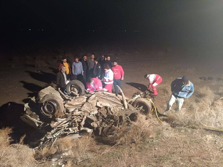 سانحه تصادف کامیون ۱۰ چرخ در محور خوی جلفا با ۲ مصدوم و یک فوتی